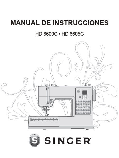 SINGER HD6600C HD6605C MANUAL DE INSTRUCCIONES ESP MAQUINA DE COSER