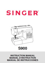 Load image into Gallery viewer, SINGER S900 INSPIRATION INSTRUCTION MANUAL/MANUEL D&#39;INSTRUCTION /MANUAL DE INSTRUCCIONES/ ENGLISH FRANCAIS ESPANOL SEWING MACHINE MACHINE A COUDRE MAQUINA DE COSER
