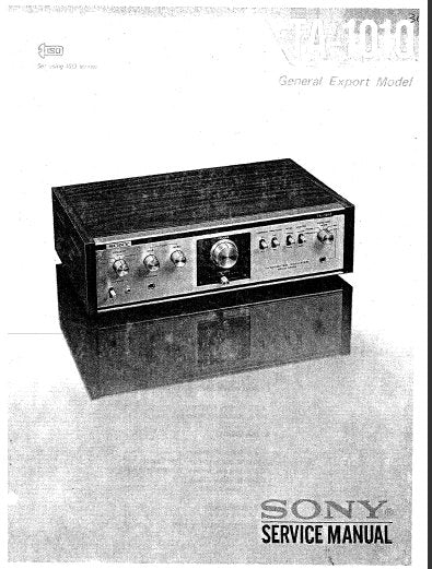 SONY TA-1010 SERVICE MANUAL BOOK ENGLISH INTEGRATED STEREO AMPLIFIER