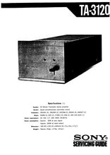 Load image into Gallery viewer, SONY TA-3120 SERVICING GUIDE BOOK ENGLISH STEREO POWER AMPLIFIER
