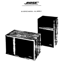 Load image into Gallery viewer, BOSE 301 SERIES I SERVICE MANUAL 4 PAGES ENG

