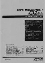Load image into Gallery viewer, YAMAHA 01V SERVICE MANUAL ENGLISH DIGITAL MIXING CONSOLE
