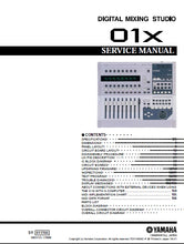 Load image into Gallery viewer, YAMAHA 01X SERVICE MANUAL ENGLISH DIGITAL MIXING STUDIO
