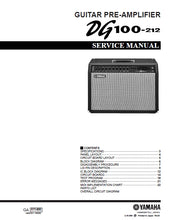 Load image into Gallery viewer, YAMAHA DG100-212 SERVICE MANUAL BOOK IN ENGLISH GUITAR PRE-AMPLIFIER
