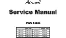 Load image into Gallery viewer, AIRWELL CADE024 YUDE SERIES SERVICE MANUAL BOOK IN ENGLISH AIR CONDITIONERS
