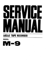 Load image into Gallery viewer, AKAI M-9 SERVICE MANUAL BOOK IN ENGLISH CROSS FIELD HEAD FOUR TRACK STEREOPHONIC TAPE RECORDER
