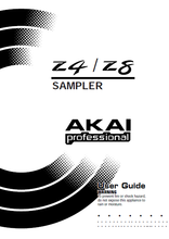 Load image into Gallery viewer, AKAI Z4 Z8 USER GUIDE BOOK IN ENGLISH SAMPLER
