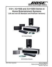 Load image into Gallery viewer, BOSE 3.2.1 3.2.1GS 3.2.1GSX SERIES II SERVICE MANUAL BOOK IN ENGLISH HOME ENTERTAINMENT SYSTEMS
