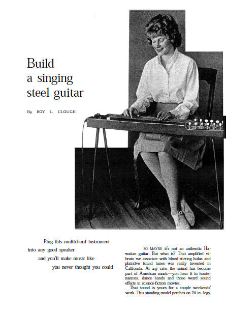 BUILD A SINGING STEEL GUITAR BOOK IN ENGLISH