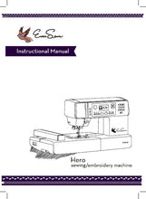 Load image into Gallery viewer, EVERSEWN HERO INSTRUCTION MANUAL BOOK IN ENGLISH SEWING MACHINE
