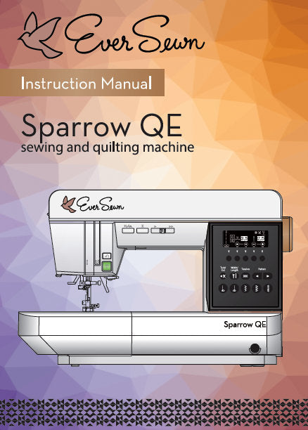 EVERSEWN SPARROW QE INSTRUCTION MANUAL BOOK IN ENGLISH SEWING MACHINE
