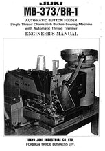 Load image into Gallery viewer, JUKI BR-1 MB-373 ENGINEERS MANUAL BOOK IN ENGLISH SEWING MACHINE
