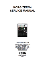 Load image into Gallery viewer, KORG ZERO4 SERVICE MANUAL BOOK IN ENGLISH LIVE CONTROL MIXER
