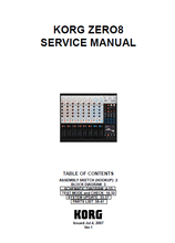 Load image into Gallery viewer, KORG ZERO8 SERVICE MANUAL BOOK IN ENGLISH LIVE CONTROL MIXER
