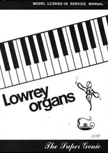 Load image into Gallery viewer, LOWREY LC88SG-1A THE SUPER GENIE SERVICE MANUAL BOOK IN ENGLISH ORGAN
