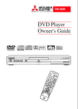 Load image into Gallery viewer, MITSUBISHI DD-6040 OWNERS GUIDE BOOK IN ENGLISH DVD PLAYER
