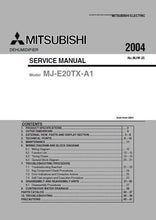 Load image into Gallery viewer, MITSUBISHI MJ-E20TX-A1 SERVICE MANUAL BOOK IN ENGLISH DEHUMIDIFIER
