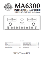 Load image into Gallery viewer, McINTOSH MA6300 SERVICE MANUAL BOOK IN ENGLISH INTEGRATED AMPLIFIER
