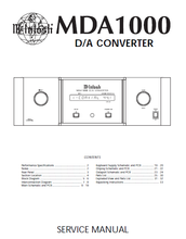 Load image into Gallery viewer, McINTOSH MDA1000 SERVICE MANUAL BOOK IN ENGLISH DA CONVERTER
