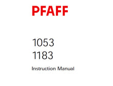 Load image into Gallery viewer, PFAFF 1053 1183 SERVICE MANUAL (05-97) BOOK IN ENGLISH SEWING MACHINE
