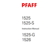 Load image into Gallery viewer, PFAFF 1525 1525-S 1525-G 1526 SERVICE MANUAL (06-06) BOOK 50 PAGES IN ENGLISH SEWING MACHINE
