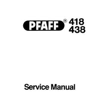 Load image into Gallery viewer, PFAFF 418 438 SERVICE MANUAL BOOK IN ENGLISH SEWING MACHINE
