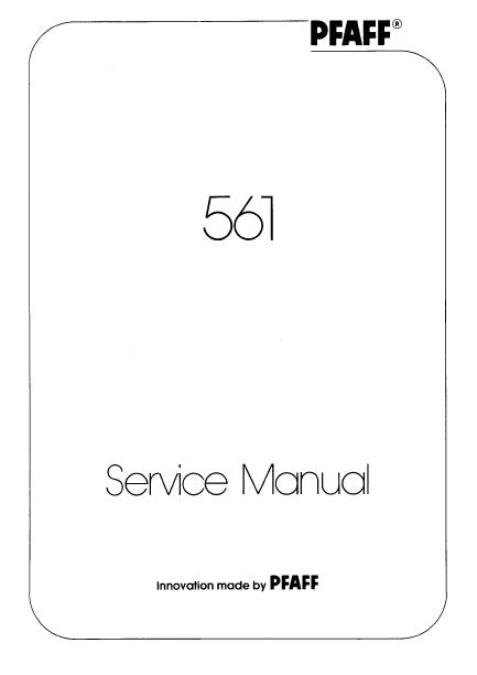 PFAFF 561 SERVICE MANUAL (04-89) BOOK IN ENGLISH SEWING MACHINE