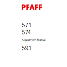 Load image into Gallery viewer, PFAFF 571 574 591 SERVICE MANUAL (10-04) BOOK IN ENGLISH SEWING MACHINE
