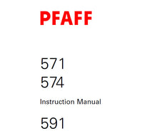 Load image into Gallery viewer, PFAFF 571 574 591 SERVICE MANUAL (12-01) BOOK IN ENGLISH SEWING MACHINE

