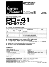 Load image into Gallery viewer, PIONEER PD-41 PD-9700 SERVICE MANUAL BOOK IN ENGLISH CD PLAYER
