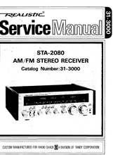 Load image into Gallery viewer, RADIOSHACK REALISTIC STA-2080 SERVICE MANUAL BOOK IN ENGLISH AM FM STEREO RECEIVER
