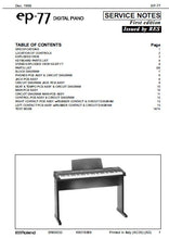 Load image into Gallery viewer, ROLAND EP-77 SERVICE NOTES BOOK IN ENGLISH DIGITAL PIANO
