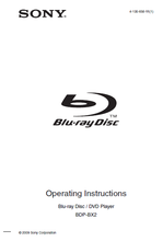 Load image into Gallery viewer, SONY BDP-BX2 OPERATING INSTRUCTIONS BOOK IN ENGLISH BLU-RAY DISC DVD PLAYER
