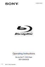 Load image into Gallery viewer, SONY BDP-BX38 BDP-S380 OPERATING INSTRUCTIONS BOOK IN ENGLISH BLU-RAY DISC DVD PLAYER
