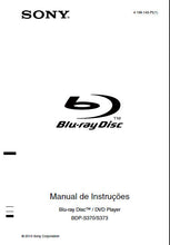 Load image into Gallery viewer, SONY BDP-S370 BDP-S373 MANUAL DE INSTRUCOES PORTUGUES BLU-RAY DISC DVD PLAYER
