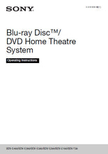 Load image into Gallery viewer, SONY BDV-E190 BDV-E290 BDV-E385 BDV-E490 BDV-T39 OPERATING INSTRUCTIONS BLU-RAY DISC DVD HOME THEATRE SYSTEM
