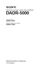 Load image into Gallery viewer, SONY DADR-5000 MAINTENANCE MANUAL BOOK IN ENGLISH DIGITALAUDIO DISC RECORDER
