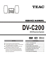 Load image into Gallery viewer, TEAC DV-C200 SERVICE MANUAL BOOK IN ENGLISH DVD RECEIVER SYSTEM
