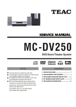 Load image into Gallery viewer, TEAC MC-DV250 SERVICE MANUAL BOOK IN ENGLISH DVD HOME THEATER SYSTEM

