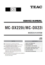 Load image into Gallery viewer, TEAC MC-DX22i MC-DX220i SERVICE MANUAL BOOK IN ENGLISH MICRO HIFI SYSTEM
