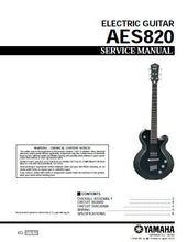 Load image into Gallery viewer, YAMAHA AES820 SERVICE MANUAL BOOK IN ENGLISH ELECTRIC GUITAR
