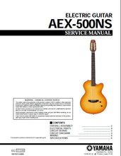 Load image into Gallery viewer, YAMAHA AEX-500NS SERVICE MANUAL BOOK IN ENGLISH ELECTRIC GUITAR
