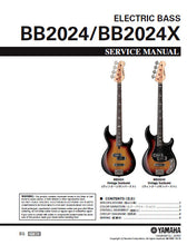 Load image into Gallery viewer, YAMAHA BB2024 BB2024X SERVICE MANUAL BOOK IN ENGLISH ELECTRIC BASS GUITAR
