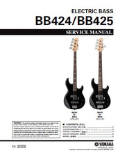 Load image into Gallery viewer, YAMAHA BB424 BB425 SERVICE MANUAL BOOK IN ENGLISH ELECTRIC BASS GUITAR
