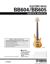Load image into Gallery viewer, YAMAHA BB604 BB605 SERVICE MANUAL BOOK IN ENGLISH ELECTRIC BASS GUITAR
