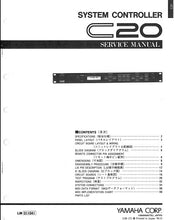 Load image into Gallery viewer, YAMAHA C20 SERVICE MANUAL BOOK IN ENGLISH SYSTEM CONTROLLER
