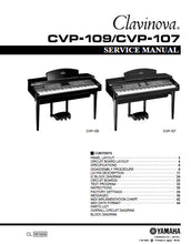 Load image into Gallery viewer, YAMAHA CVP-107 CVP-109 SERVICE MANUAL BOOK IN ENGLISH CLAVINOVA
