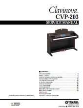 Load image into Gallery viewer, YAMAHA CVP-203 SERVICE MANUAL BOOK IN ENGLISH CLAVINOVA
