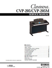 Load image into Gallery viewer, YAMAHA CVP-205 CVP-205M SERVICE MANUAL BOOK IN ENGLISH CLAVINOVA
