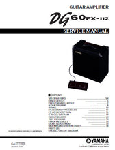 Load image into Gallery viewer, YAMAHA DG60FX-112 SERVICE MANUAL BOOK IN ENGLISH GUITAR AMPLIFIER
